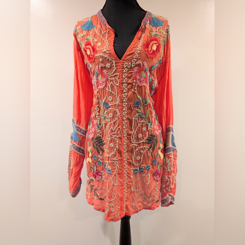 Johnny Was Embroidered Tunic